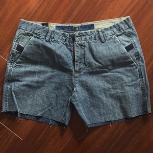 Denim cut off shorts